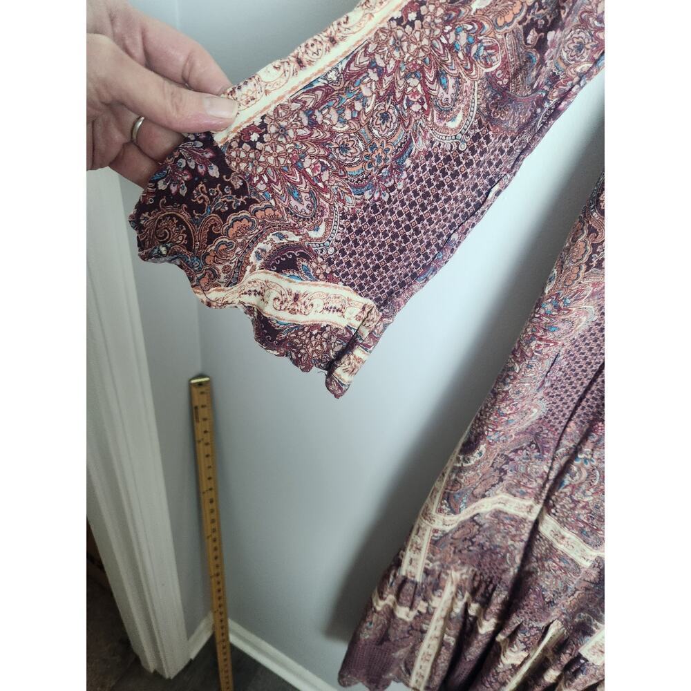 Altar'd State Midi dress sz S missing brand tag patchwork Paisley boho cottage - Picture 3 of 8